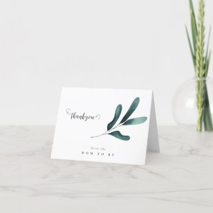 Forest Greenery Eucalyptus Baby Shower Thank You Card