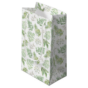 Forest Greenery Pattern Small Gift Bag
