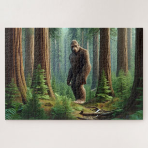 Forest Guardian, Bigfoot, Wildlife Jigsaw Puzzle