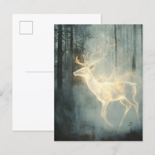 Forest Guardian Deer Spirit Announcement Postcard