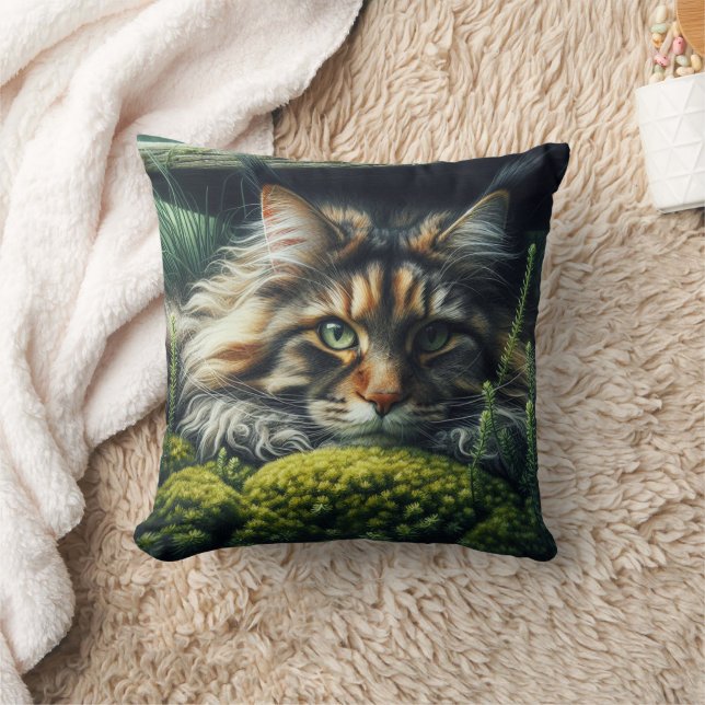 Forest Guardian Feline Cushion (Blanket)