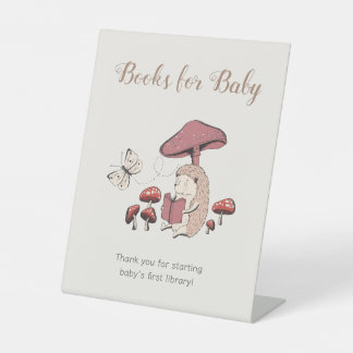 Forest Hedgehog Books for Baby Sign