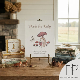 Forest Hedgehog Books for Baby Sign