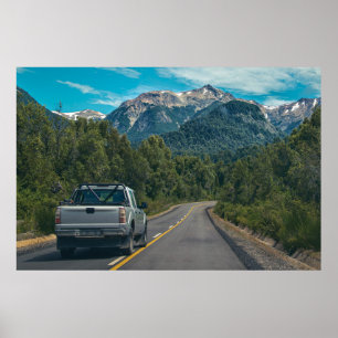 Forest highway, los alerces national park poster