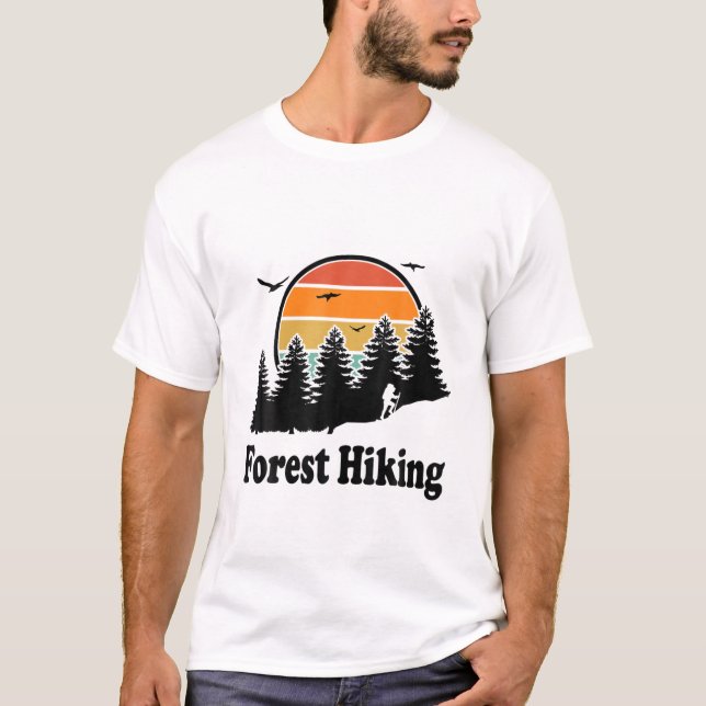Forest Hiking Nature Lovers Back Packing Walking H T-Shirt (Front)