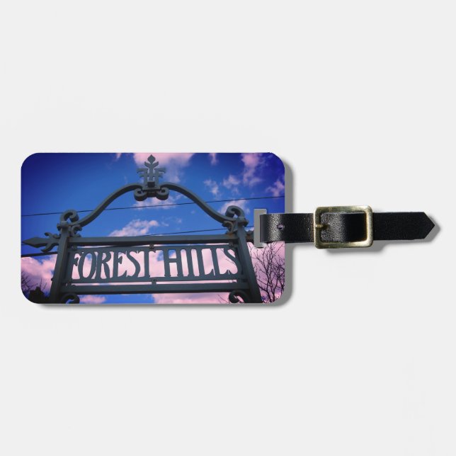 Forest Hills, Queens, NYC Square Luggage Tag (Front Horizontal)