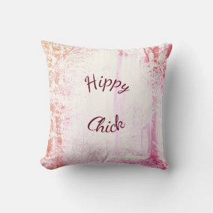 Forest Hippy Chick Cushion