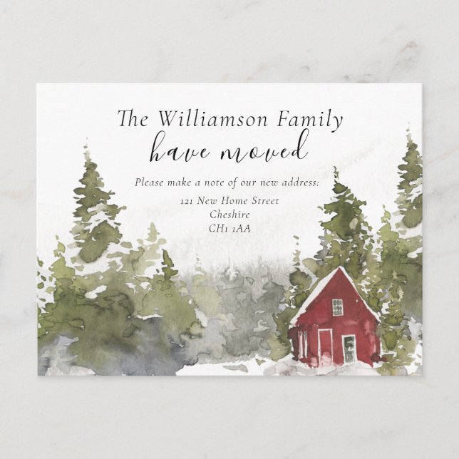 Forest Home Change of Address Postcard (Front)