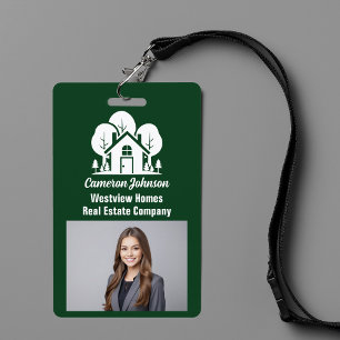 Forest Home Real Estate Company Custom Realtor ID Badge