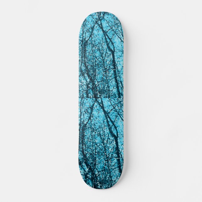 Forest In Azure Skateboard (Front)
