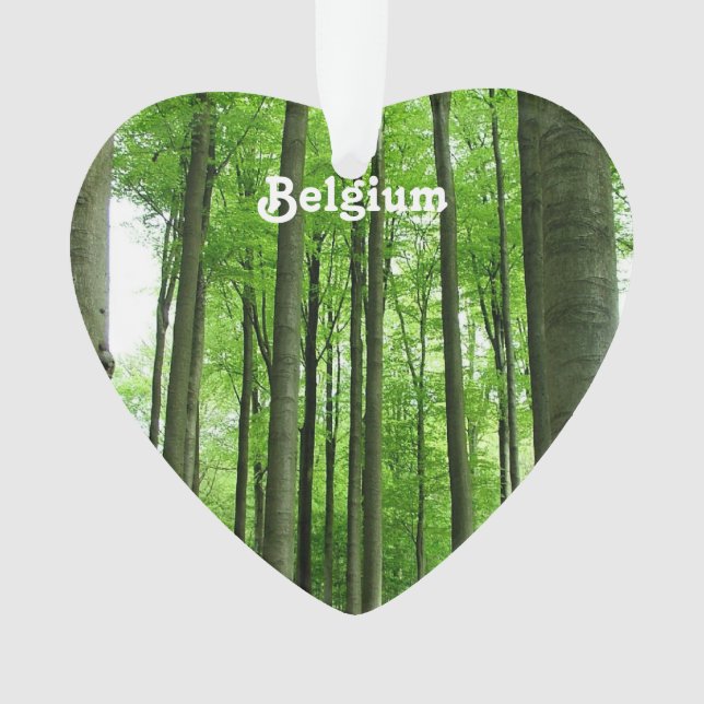 Forest in Belgium Ornament (Front)