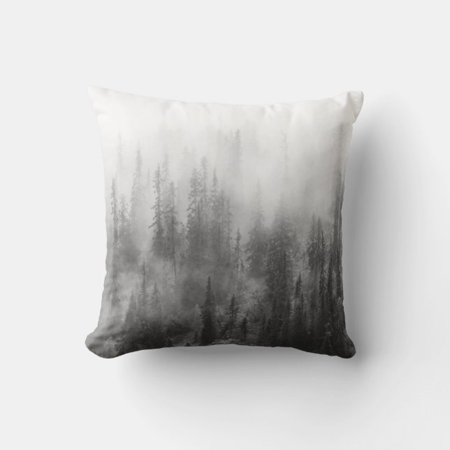 Forest in Fog Cushion (Front)