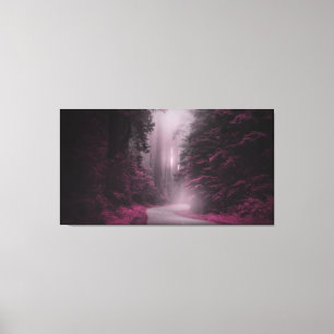 Forest in Mist Fantasy Landscape  Canvas Print