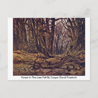 Forest In The Late Fall By Caspar David Friedrich Postcard
