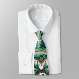 Forest-Inspired Men's: Nature-Themed Elegance Tie