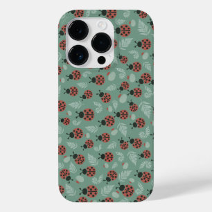 Forest Ladybugs Green Background Case-Mate iPhone 14 Pro Case