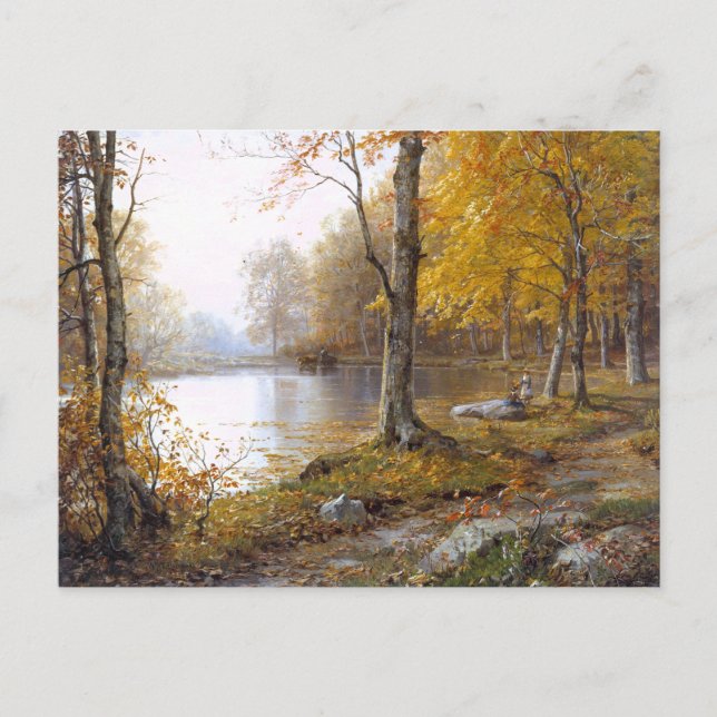 Forest Lake in Automn Postcard (Front)