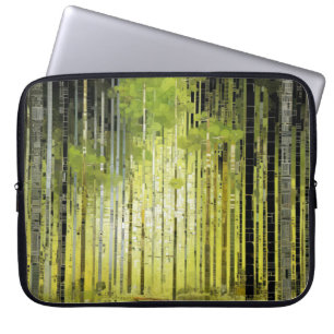 Forest Landscape Art Decor Paint Mosaic Laptop Sleeve