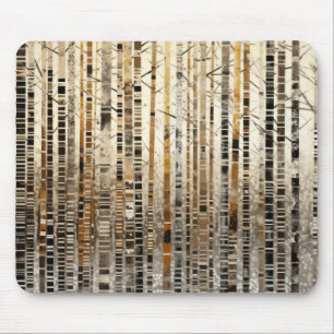 Forest Landscape Art Decor Paint Mosaic  Mouse Mat