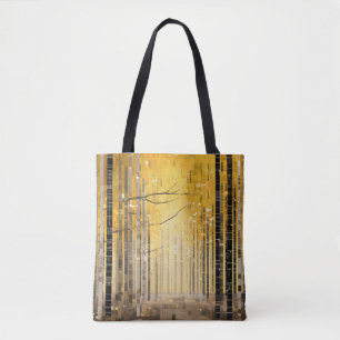 Forest Landscape Art Decor Paint Mosaic  Tote Bag
