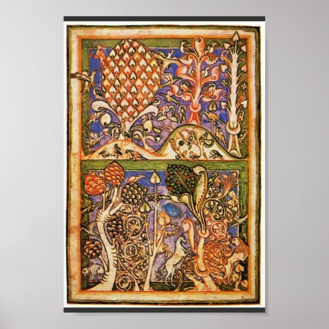 Forest Landscape By Meister Der Carmina Burana (Be Poster (Front)