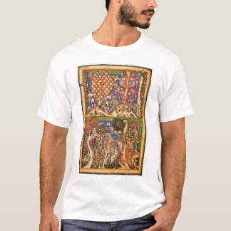 Forest Landscape By Meister Der Carmina Burana (Be T-Shirt