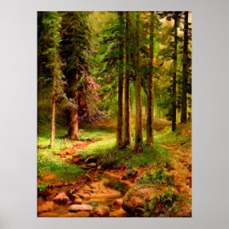 Forest Landscape Ivan Shishkin Poster