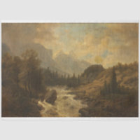 Forest Landscape Scene (by Josef Kriehuber)