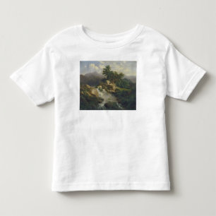 Forest Landscape with Waterfall Toddler T-Shirt