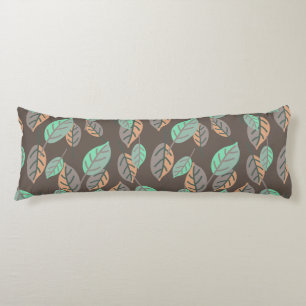 forest leaves body pillow