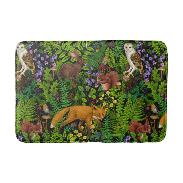 Forest life bath mat (Front)