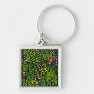 Forest life key ring