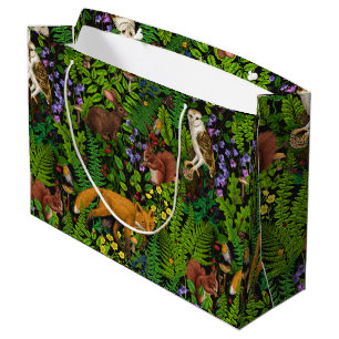 Forest life large gift bag