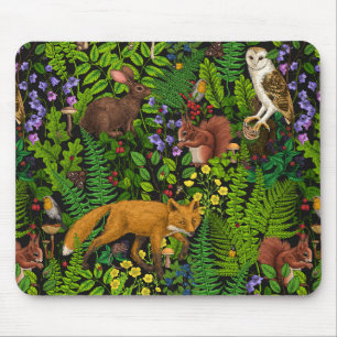 Forest life mouse mat