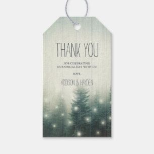 Forest Lights   Rustic Thank You Gift Tags