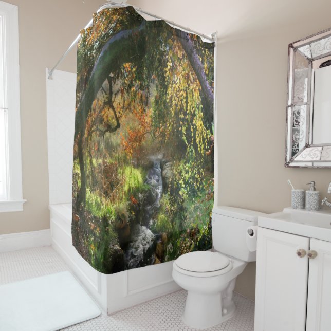 FOREST LITTLE MIDDLE RIVER SHOWER CURTAIN (In Situ)