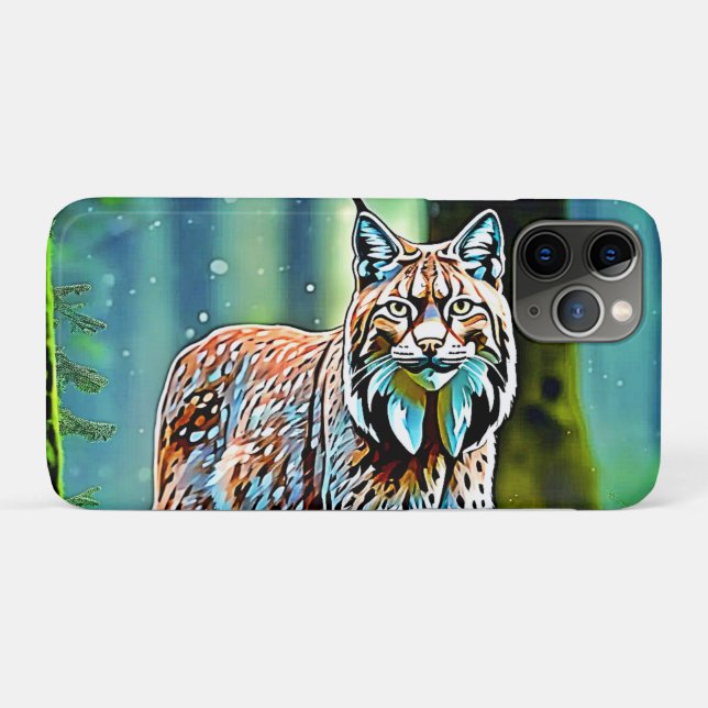 Forest Lynx Gaze Design Case-Mate iPhone Case (Back (Horizontal))