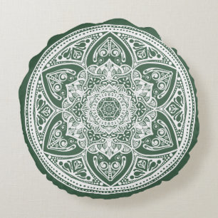 Forest Mandala Round Cushion
