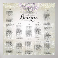 Forest Mason Jar Lavender Heart Leaf Tree Wedding