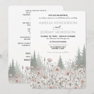 Forest Meadow Wedding Invitation