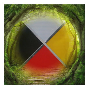 Forest Medicine Wheel Photo Enlargement Print