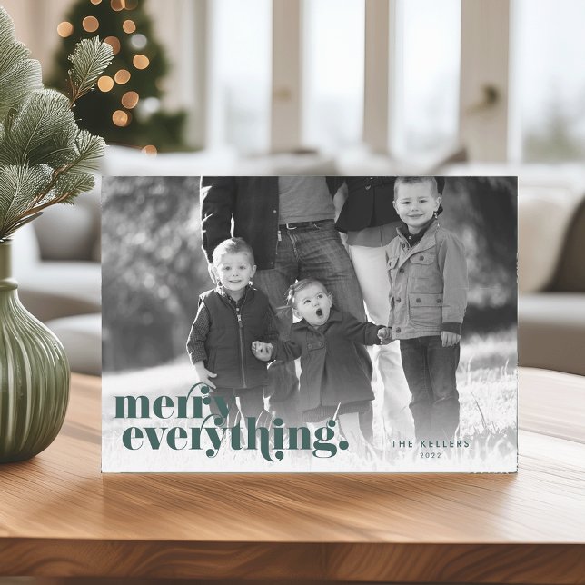 Forest | Merry Everything Photo Holiday Card (Creator Uploaded)