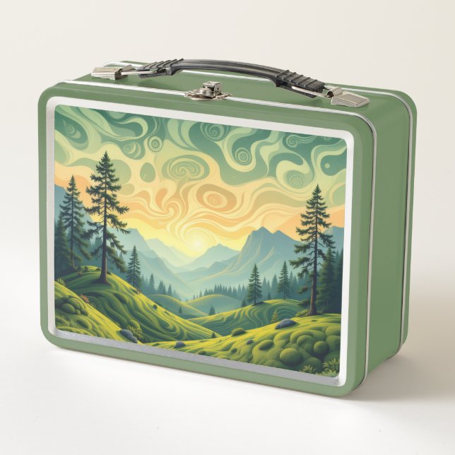 Forest Metal Lunch Box (Front)