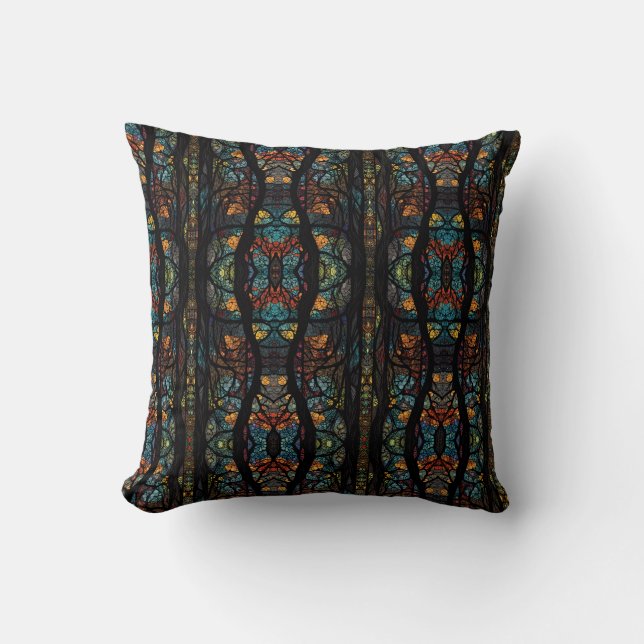 Forest Mosaic Cushion (Front)