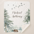 Forest Mountain Boy Country Bear Deer Name Nursery