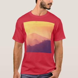 Forest Mountain HorizonMountain sunsetorange Mount T-Shirt
