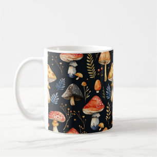 Forest Mushroom and Fern Coffee Mug