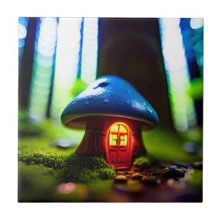 Forest Mushroom House Tile