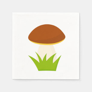 Forest mushroom napkin