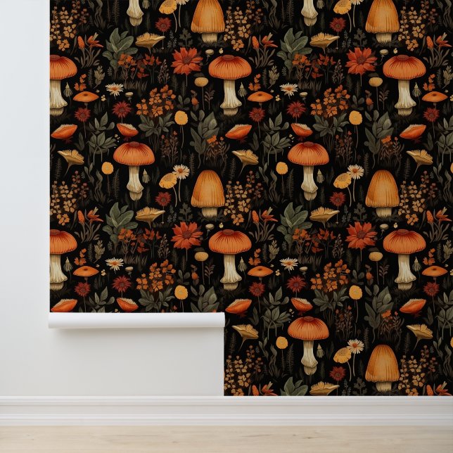 Forest Mushroom Path Digital Art Wallpaper (Application)